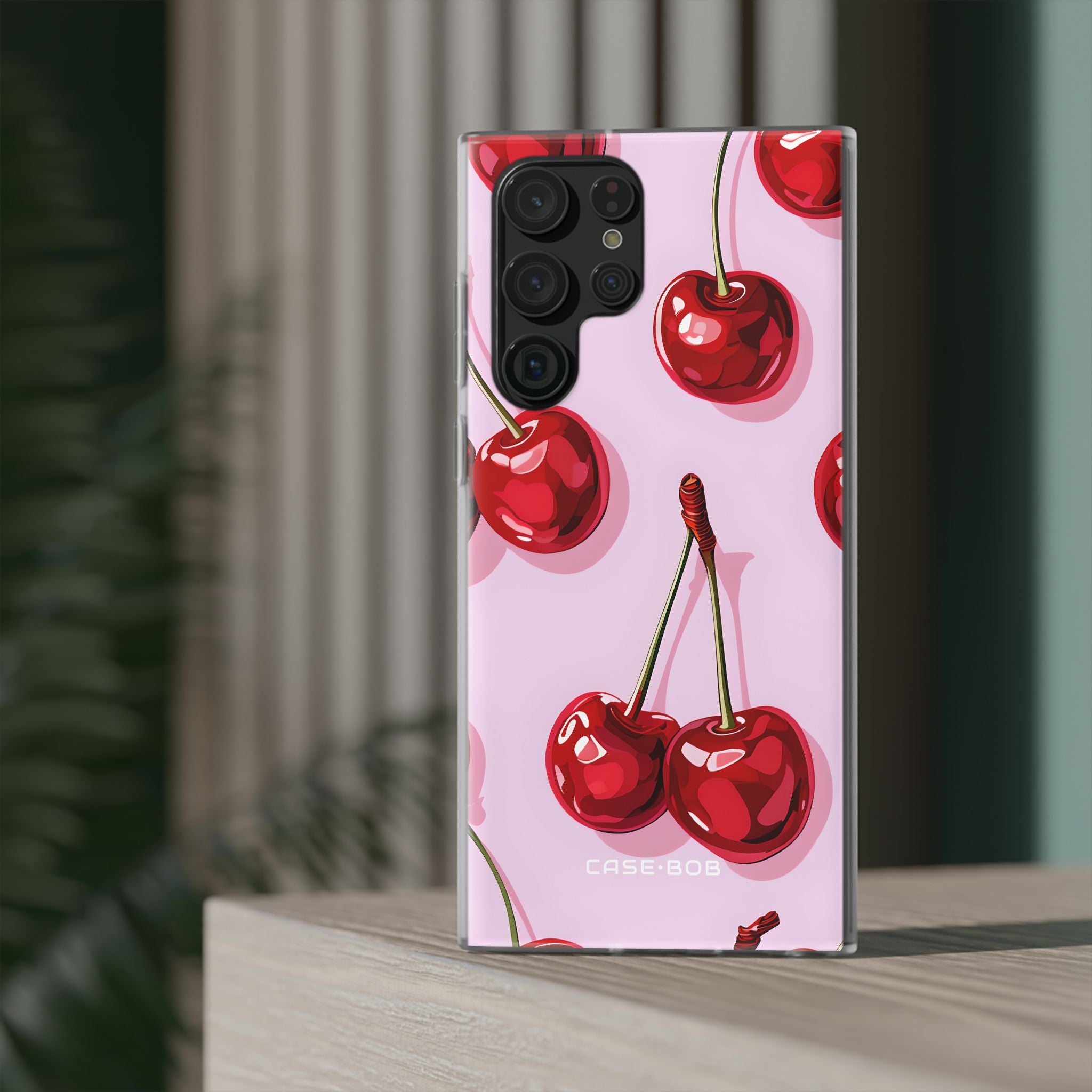 Glossy Cherry Burst Samsung S22 Ultra Case - Soft