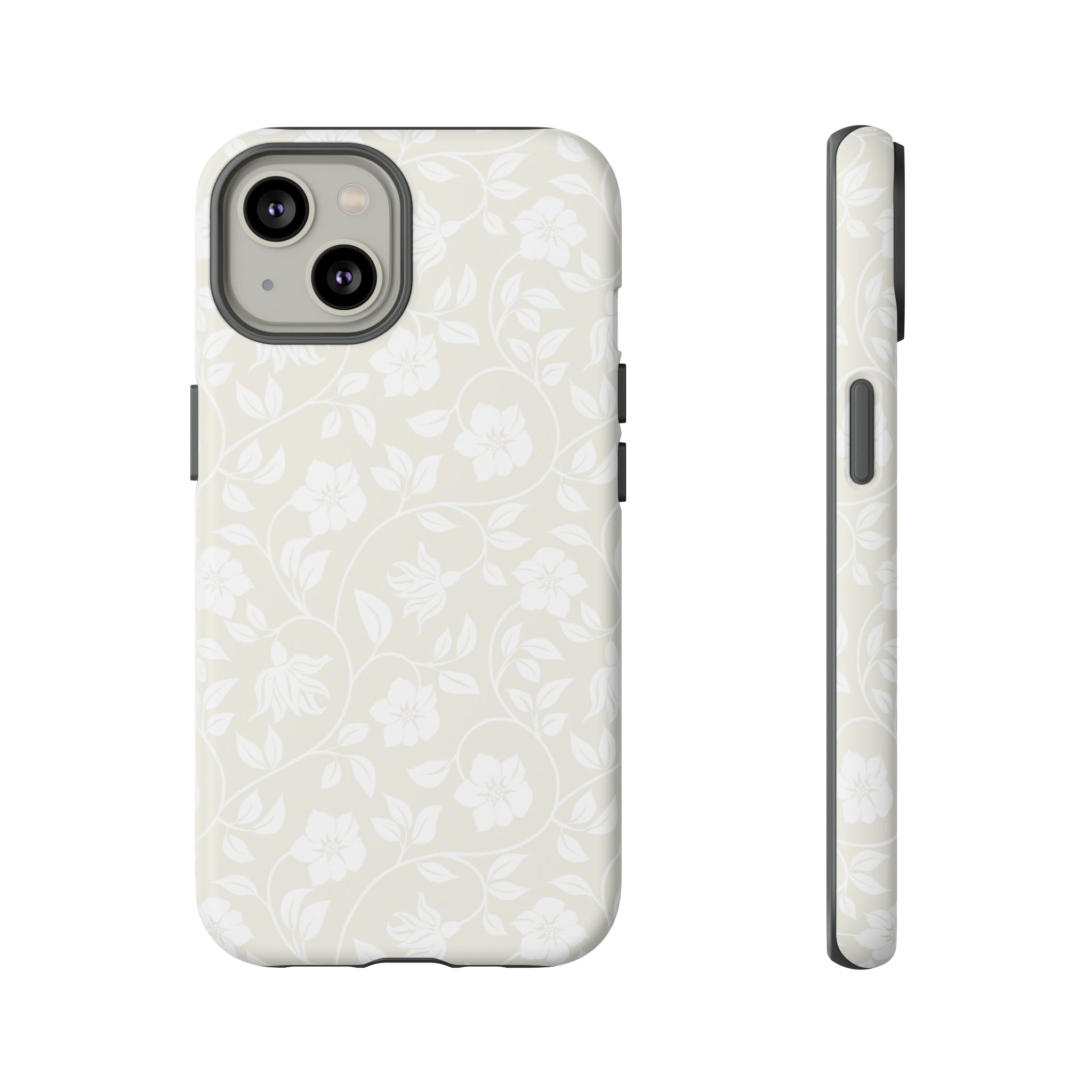 Light Color Floral iPhone case - Protective Phone Case