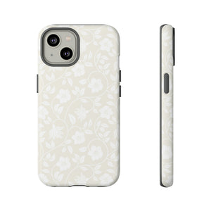 Light Color Floral iPhone case (Protective) - Protective Phone Case