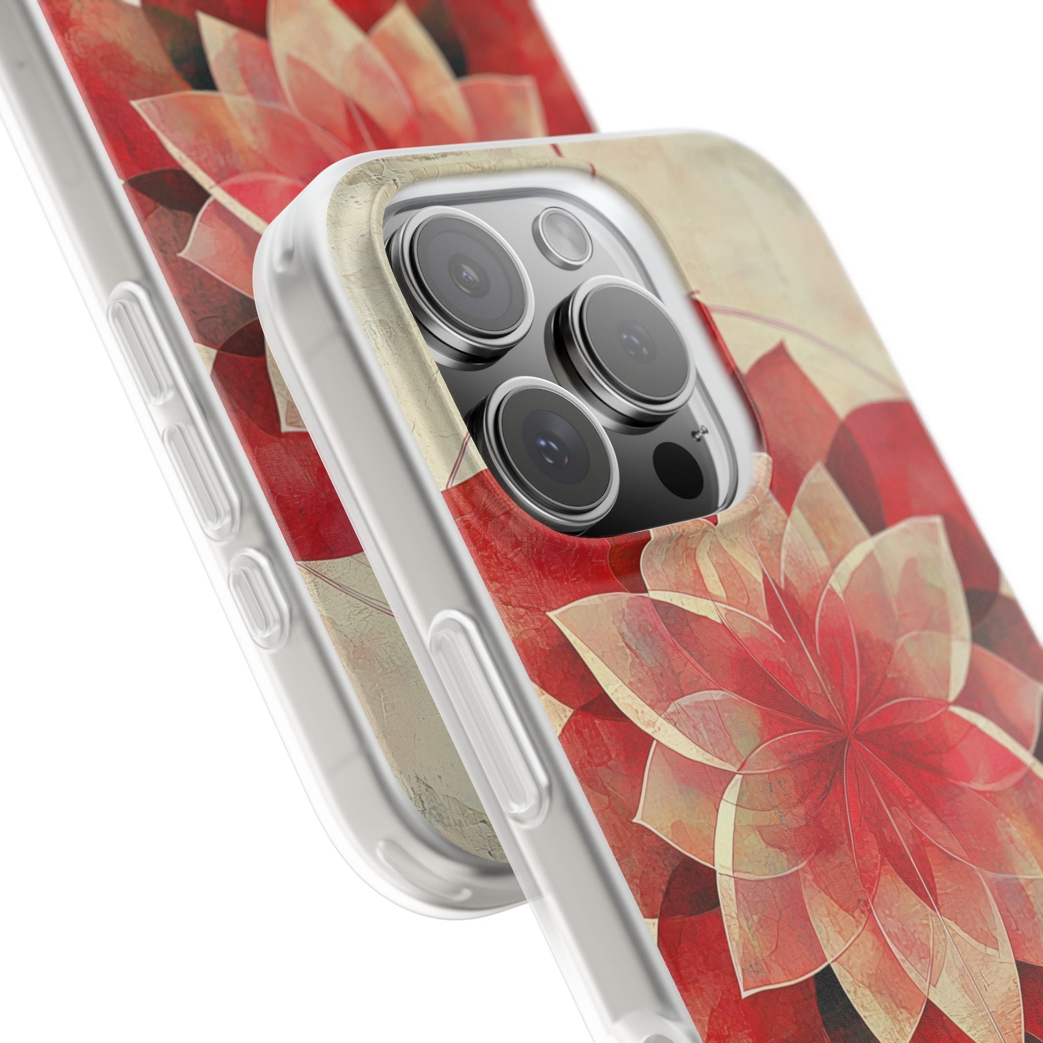 Crimson Bloom iPhone 16 Pro Case - Soft