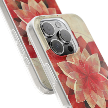 Crimson Bloom iPhone 16 Pro Case - Soft