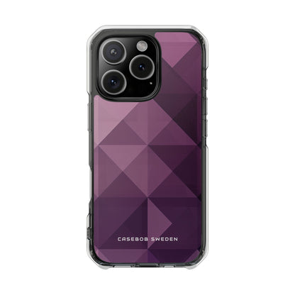 Gradient Purple Mosaic iPhone 16 - Clear Impact Phone Case