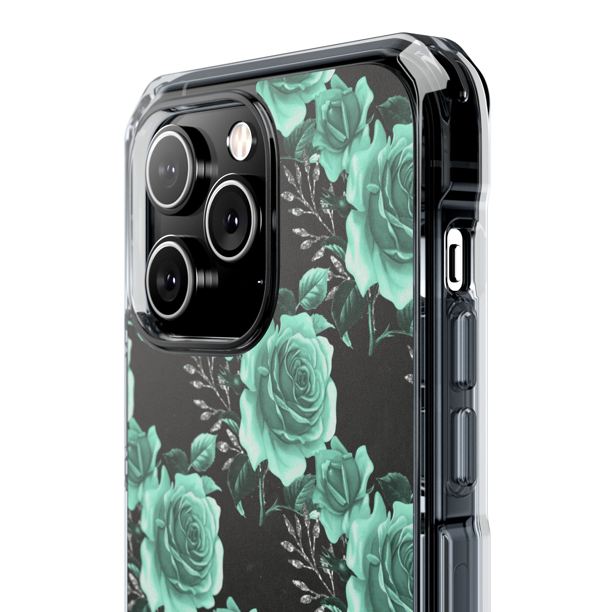 Turquoise Rose Symphony iPhone Case - Impact