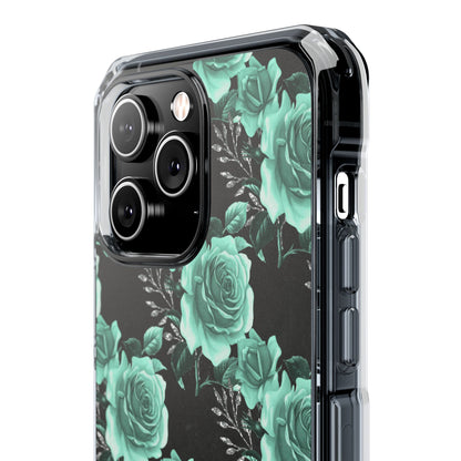Turquoise Rose Symphony iPhone Case - Impact