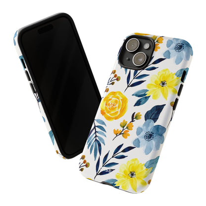 Golden Bloom iPhone 15 Case - Tough