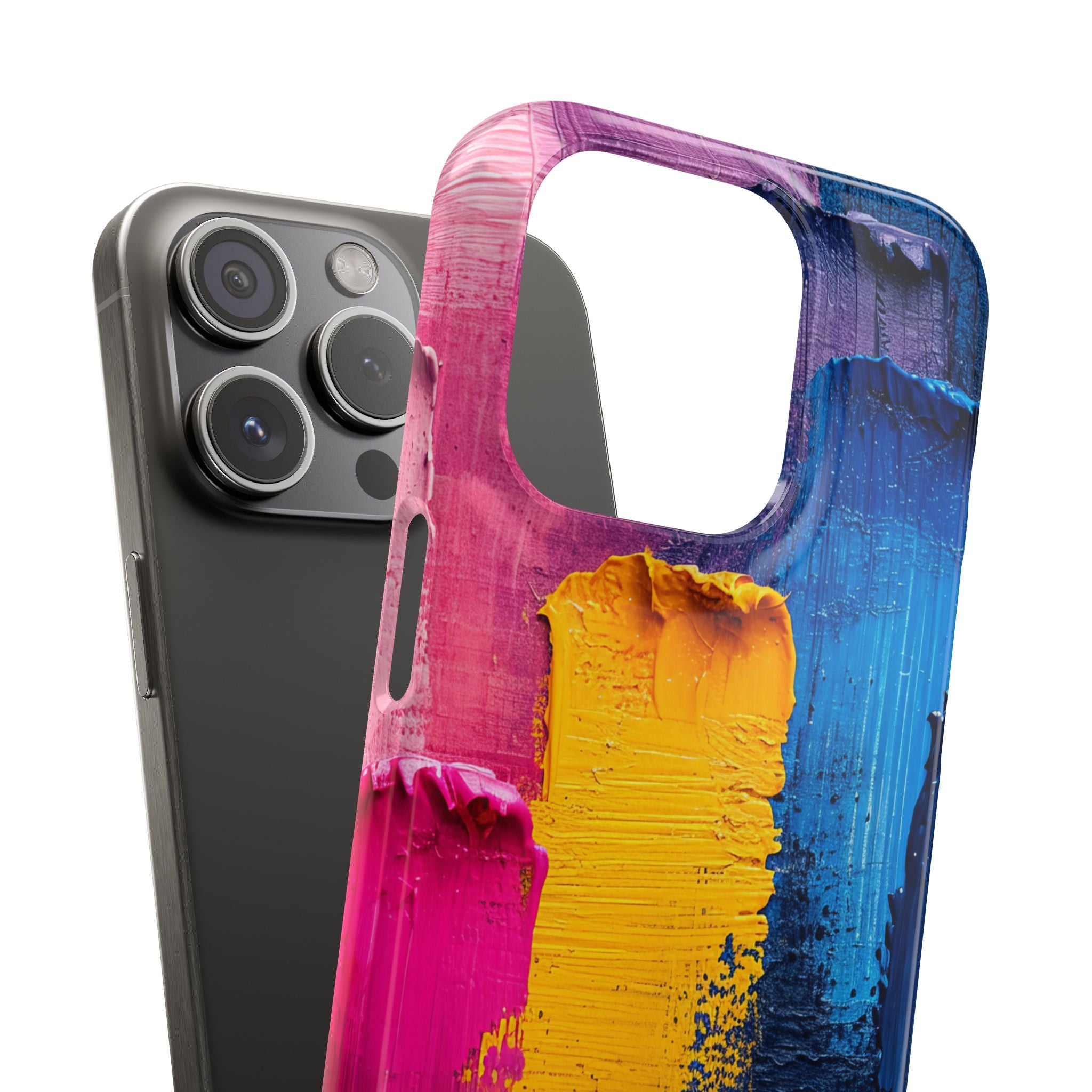 Bold Abstract Texture - Slim iPhone 15 Phone Case