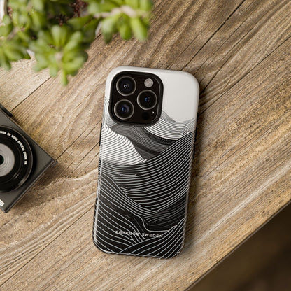 Undulating Horizon Waves iPhone 16 - Tough Phone Case