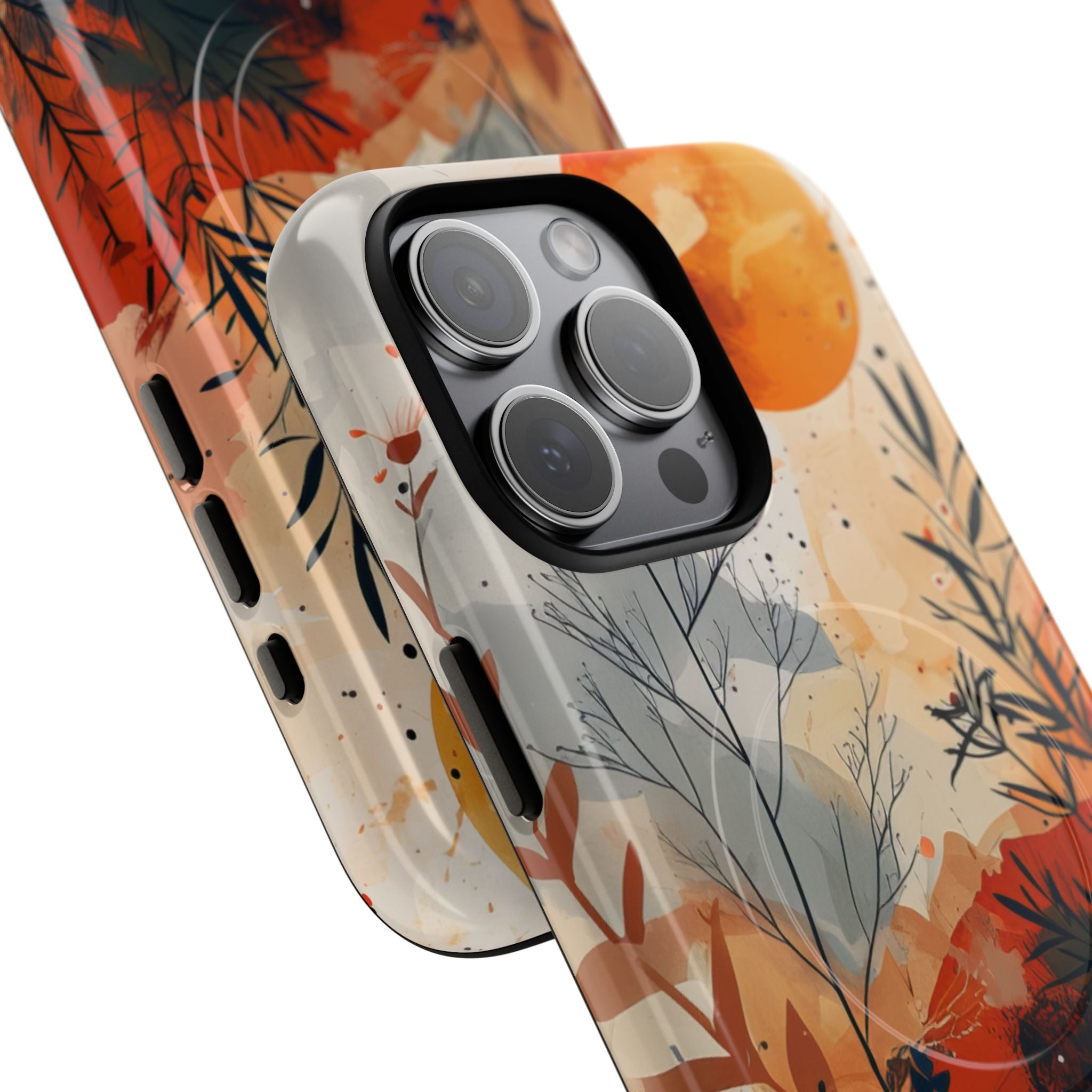 Orange Solstice iPhone 15 Pro Max Case - Tough+