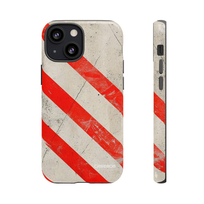 Crimson Line Minimalism - Protective Phone Case