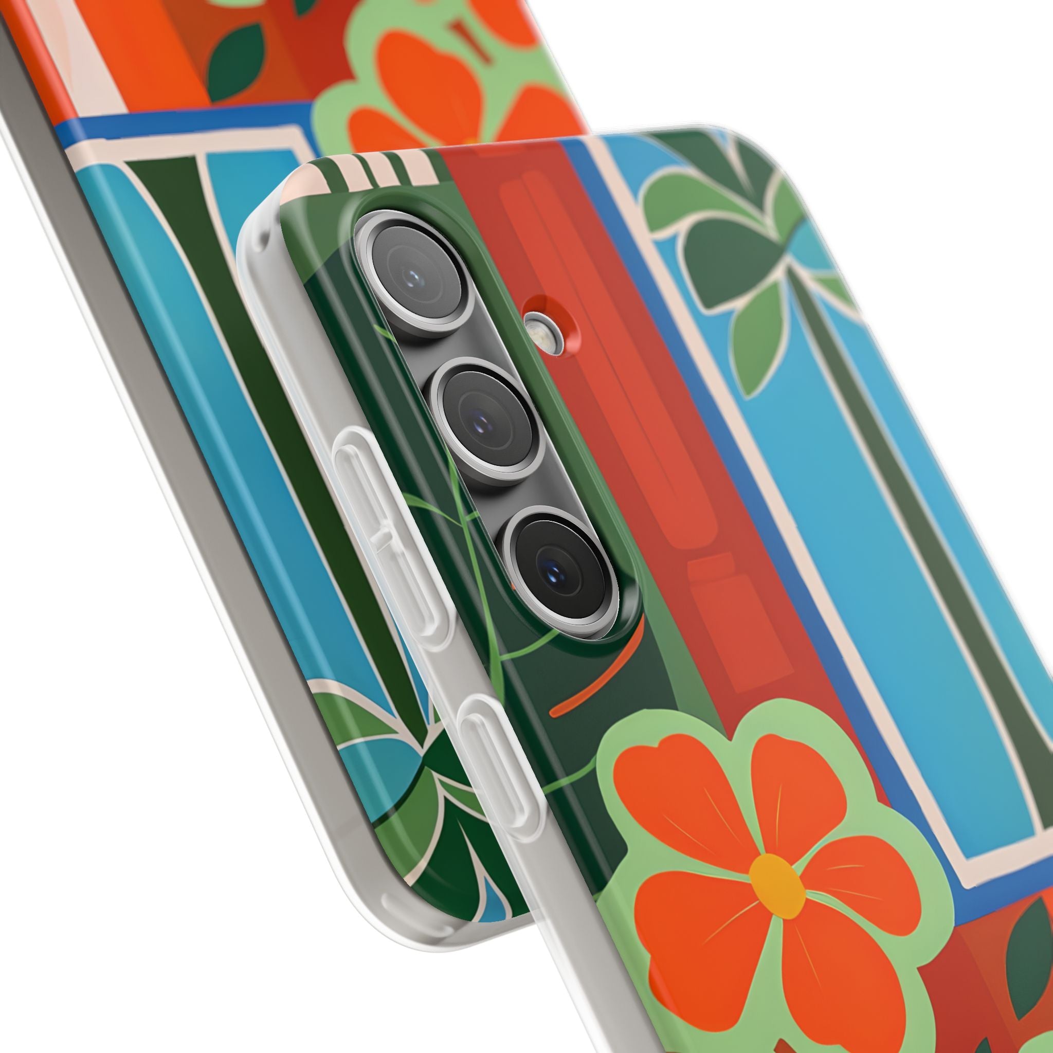 Orange Blossom Burst Samsung S24 Plus Case - Soft