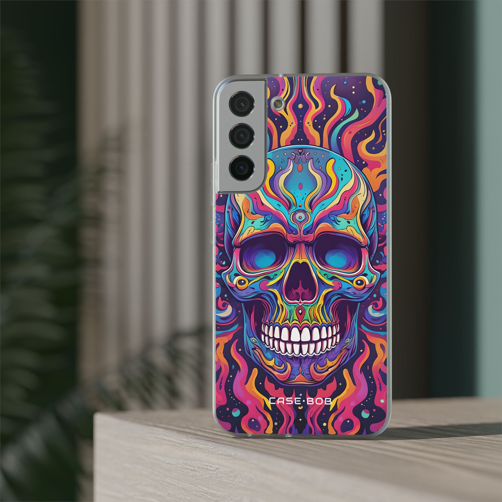 Flaming Skull Samsung S22 Plus Case - Soft