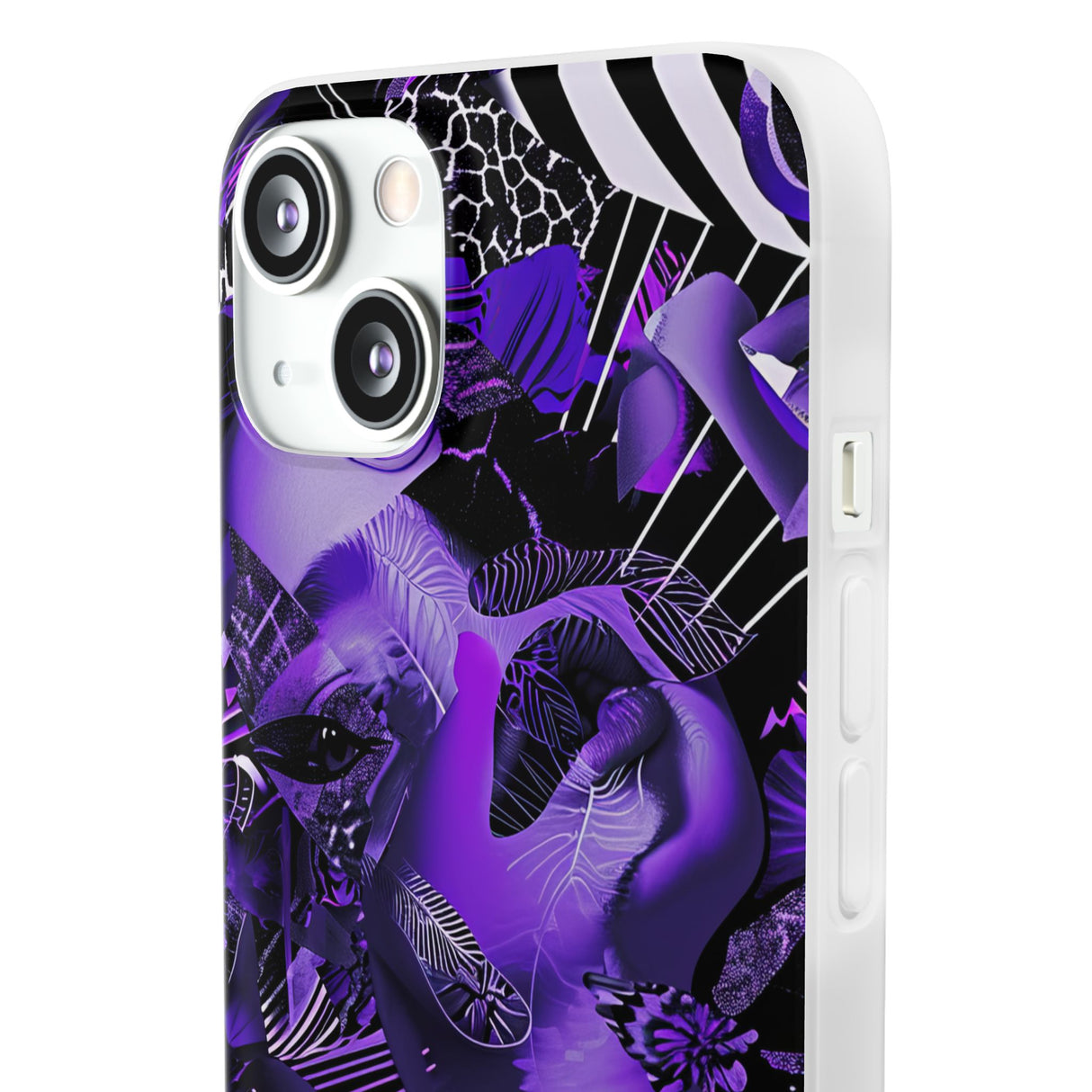 Ultraviolettes Design | Handyhülle für iPhone (flexible Hülle) 