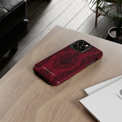 Gothic Crimson Elegance iPhone 14 - Tough Phone Case