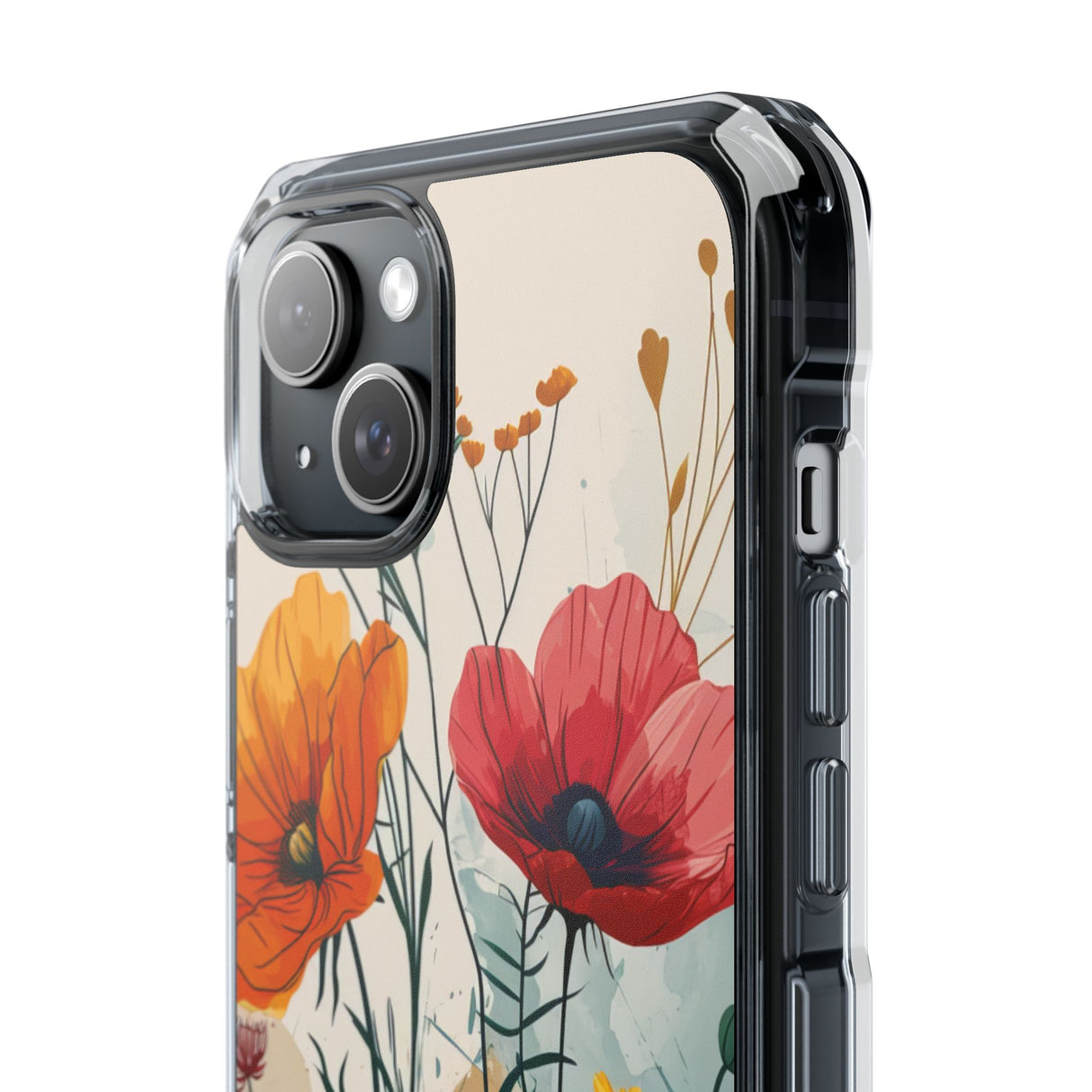 Blooming Whimsy – Handyhülle für iPhone (Clear Impact – Magnetisch) 