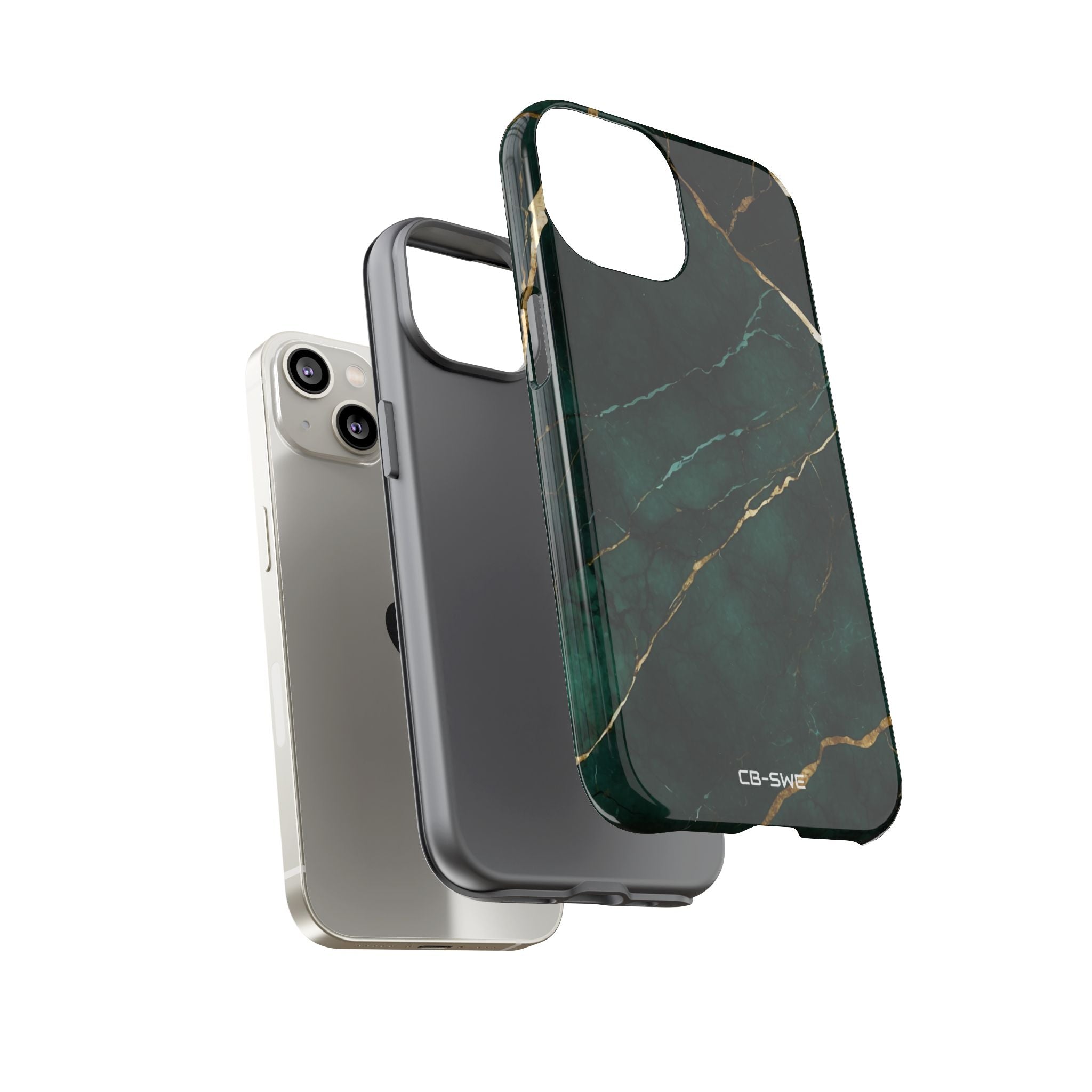 Emerald Veins Flow - iPhone Case
