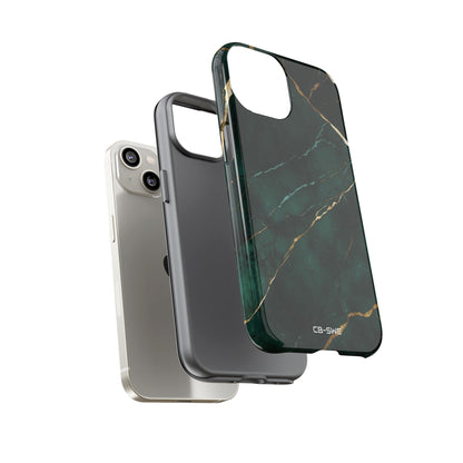 Emerald Veins Flow - iPhone Case