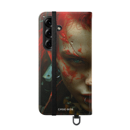 Scarlet Gaze - Samsung S25 Case - Wallet