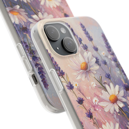 Daisy Lavender Bloom iPhone 15 Plus Case - Soft