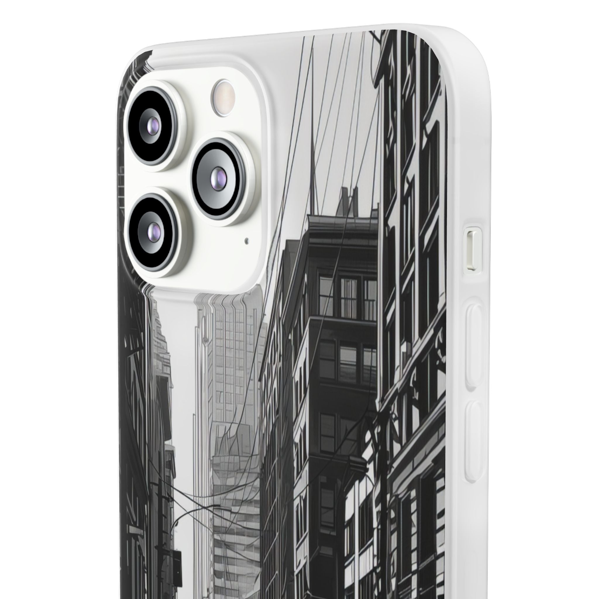 Noir Urban Serenity | Flexible Phone Case for iPhone