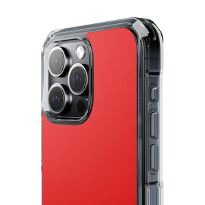 Candy Apple Red | Handyhülle für iPhone (Clear Impact Case – Magnetisch) 