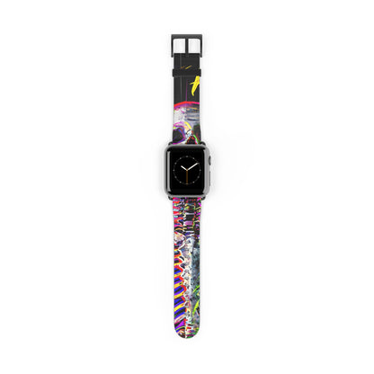 Neon Skeleton Laughter - Watch Band