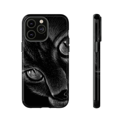 Pencil Drawing Cat - Protective Phone Case