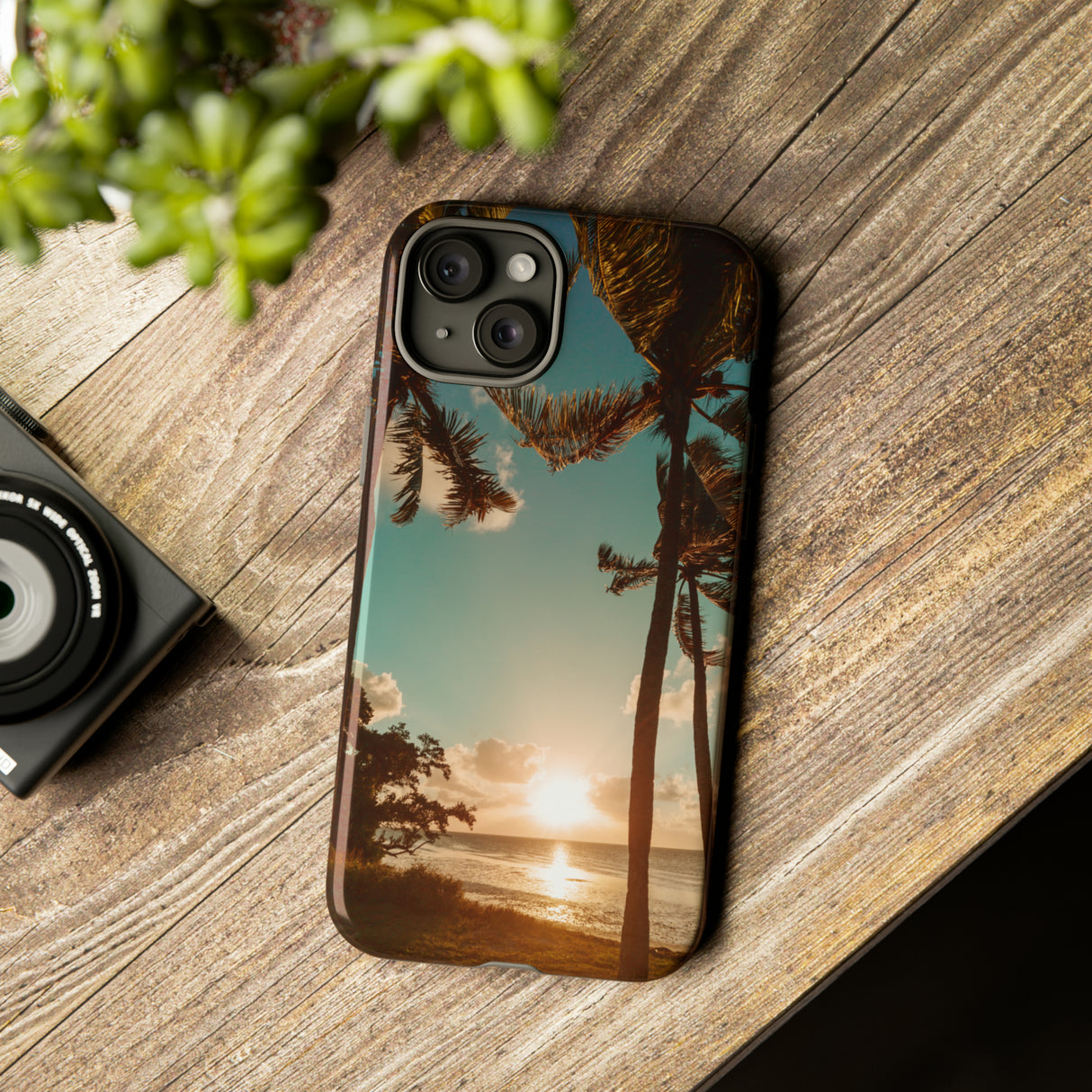 Sundown Palmtrees - Protective Phone Case