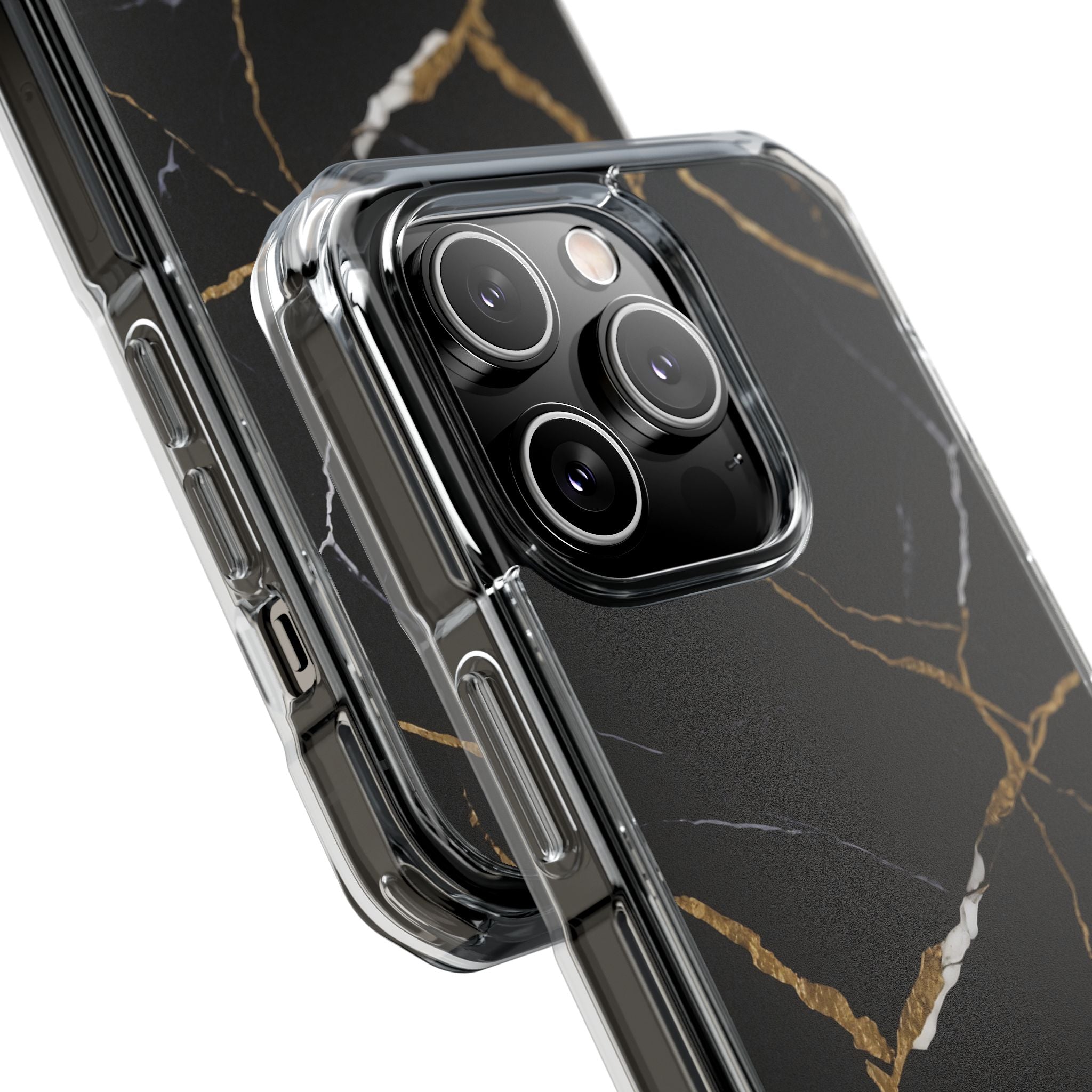 Golden Veins Emerge iPhone Case - Impact