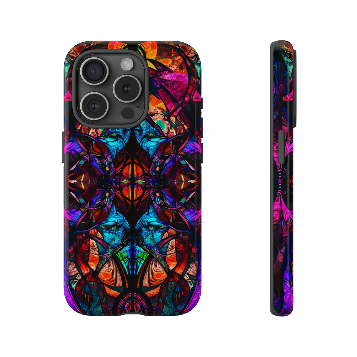 Gothic Stained Glass Splendor - Protective Phone Case