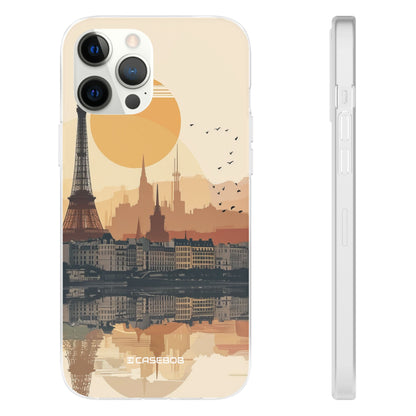 Parisian Sunset Serenity | Flexible Phone Case for iPhone