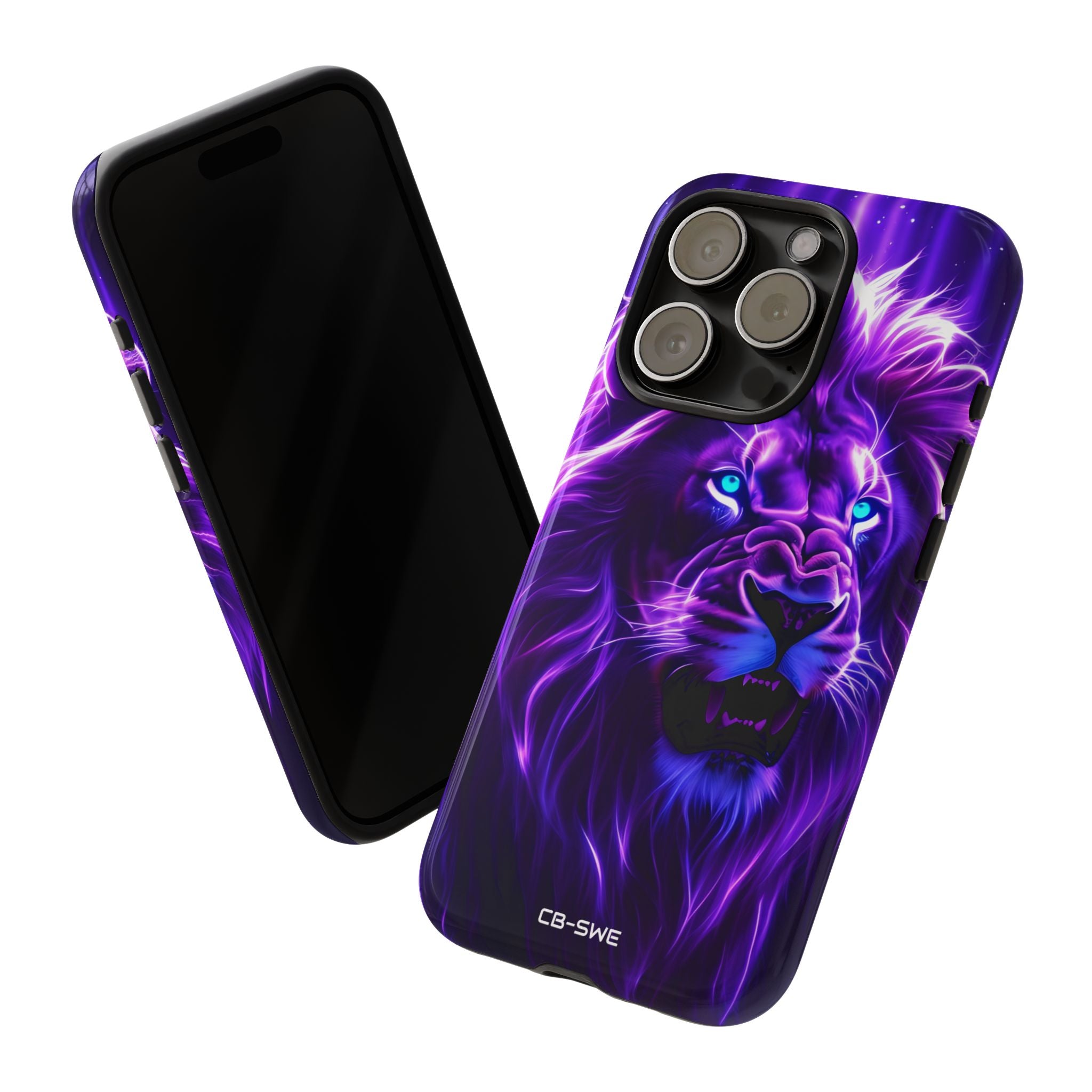 Neon Lion Majesty - iPhone Case