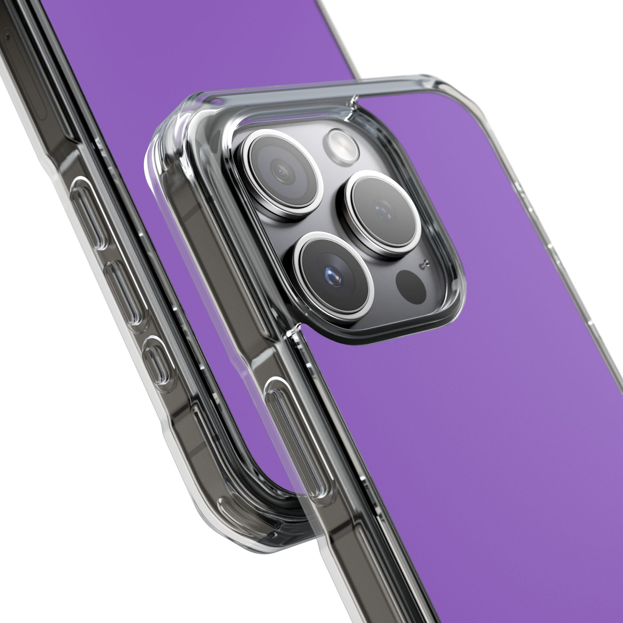 Amethyst Purple - Clear Impact iPhone 15 Phone Case