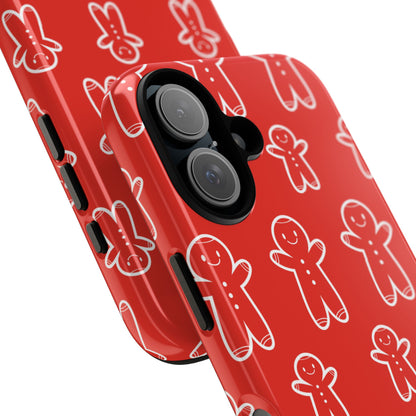 Gingerbread Men Play - iPhone Case