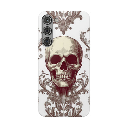 Gothic Skulls and Ornate Foliage Samsung S23 - Slim Phone Case