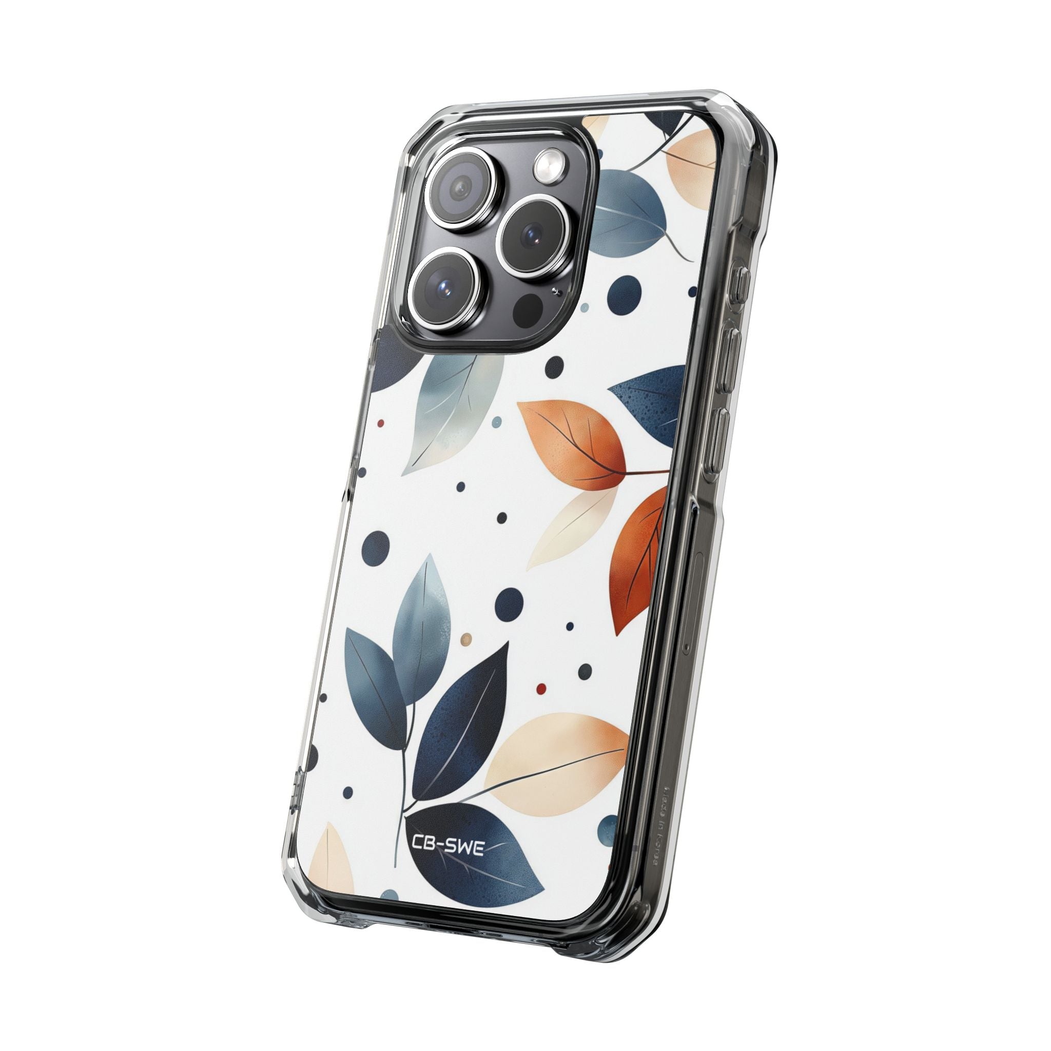 Leaves And Circles iPhone Case - Impact