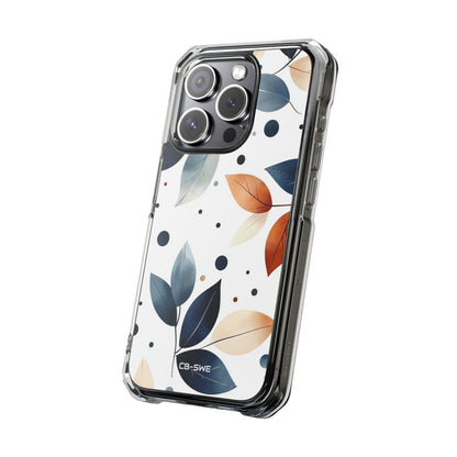 Leaves And Circles iPhone Case - Impact