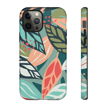 Mixed Tropical Leaf - Protective Phone Case