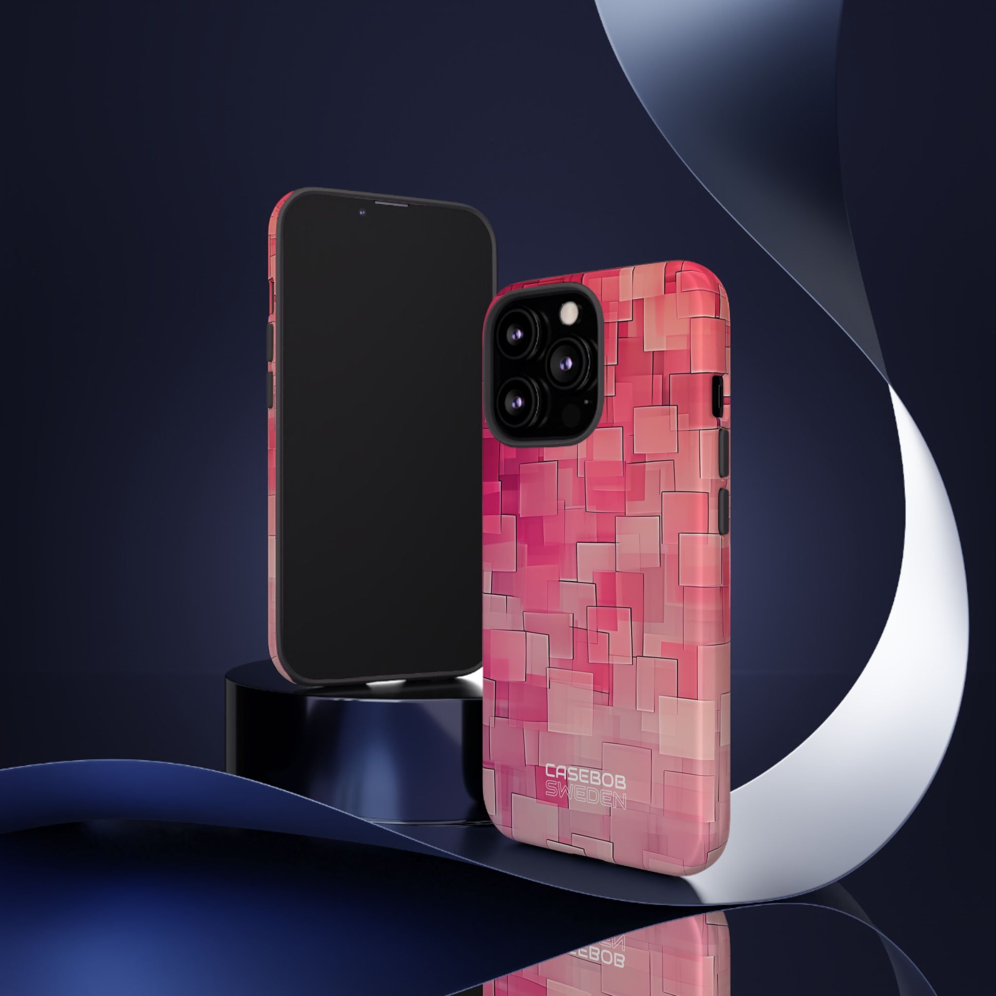 Layered Pink Geometry iPhone 13 - Tough