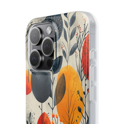 Vibrant Leaf Harmony iPhone 15 - Flexi Phone Case