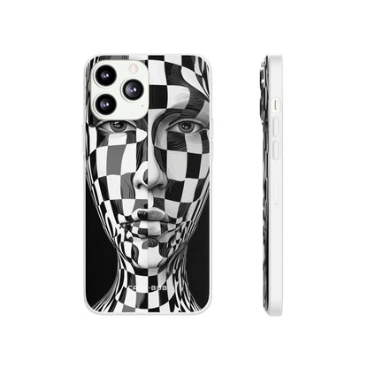 Checkered Face iPhone 13 Pro Max - Soft