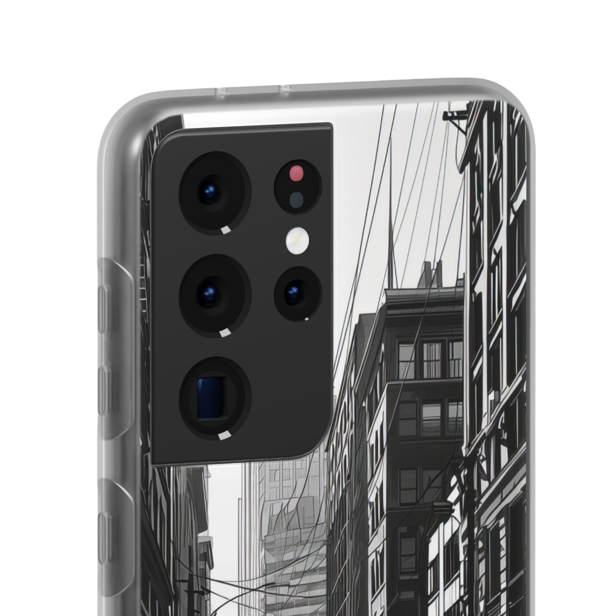 Urban Cityscape Line Perspective Samsung S21 - Flexi Phone Case