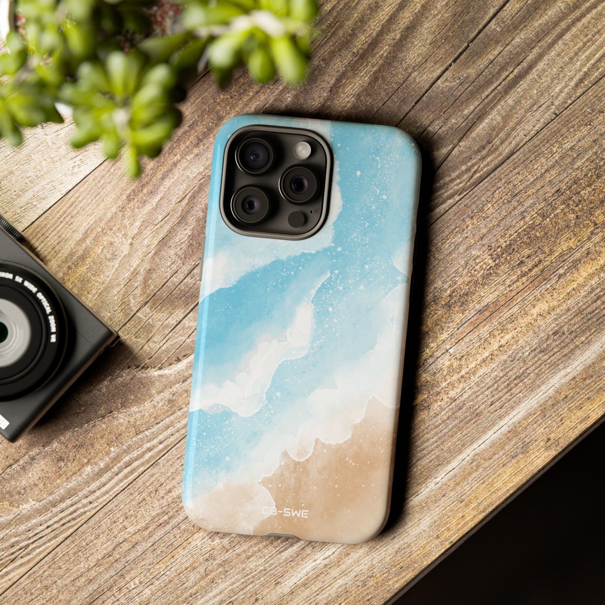 Serene Coastal Whispers - iPhone Case