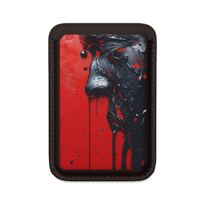 Glossy Black Face Wallet – MagSafe Ready