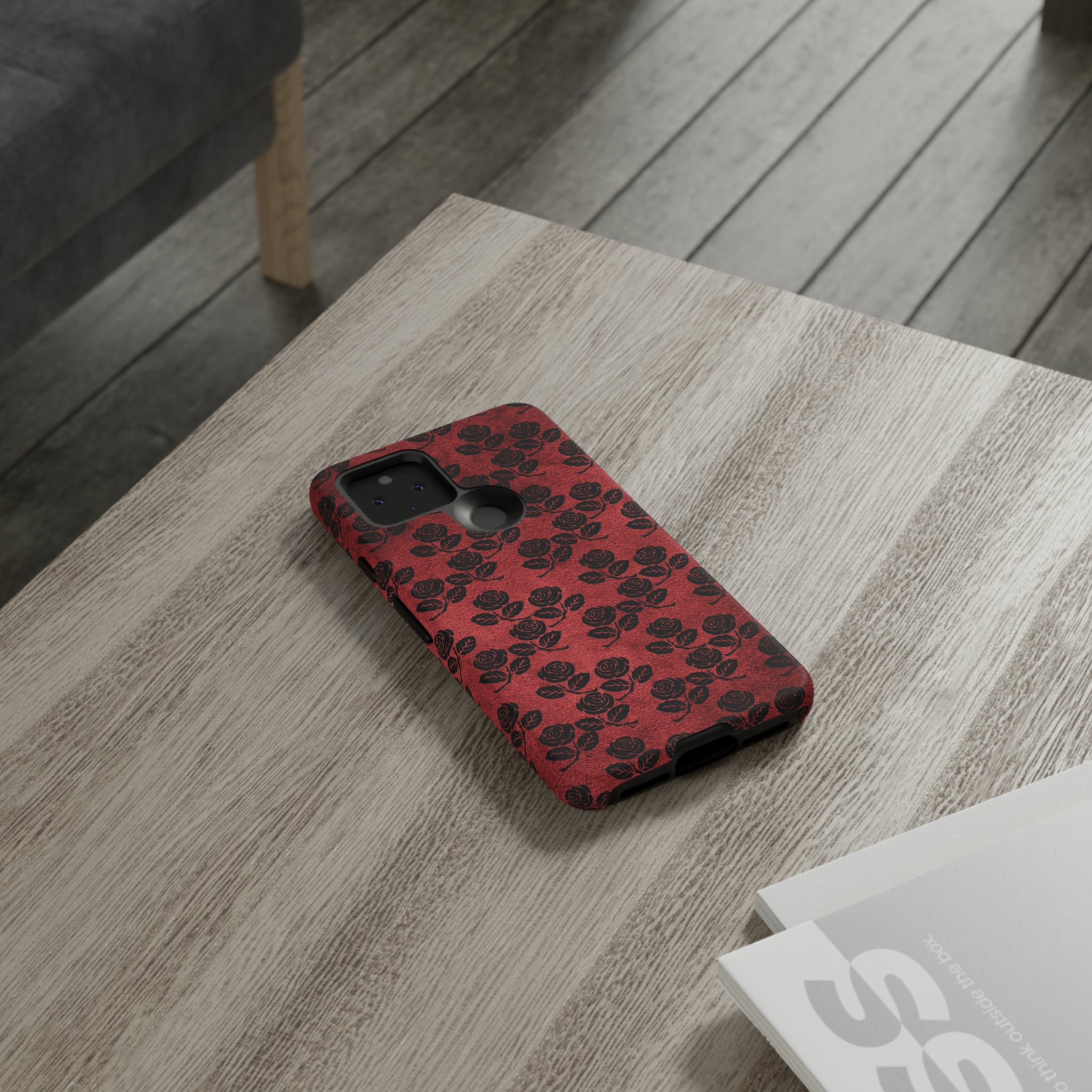 Rosemony Gothic Flower - Protective Phone Case