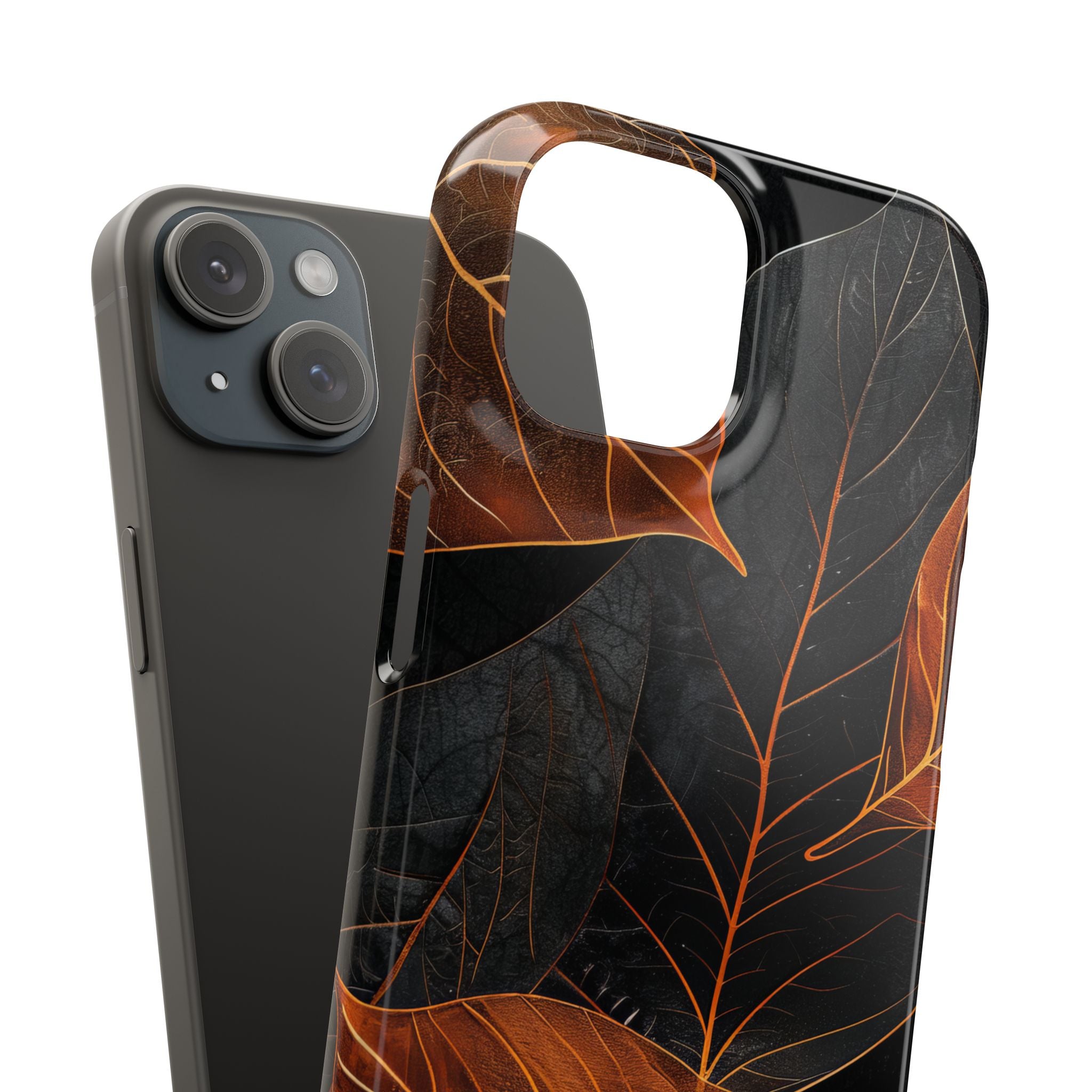 Autumn Leaf Elegance iPhone 15 - Slim Phone Case