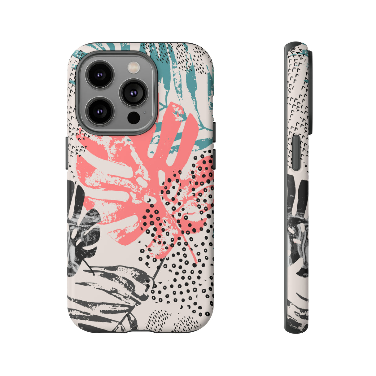 Rough Grunge Tropical - Protective Phone Case