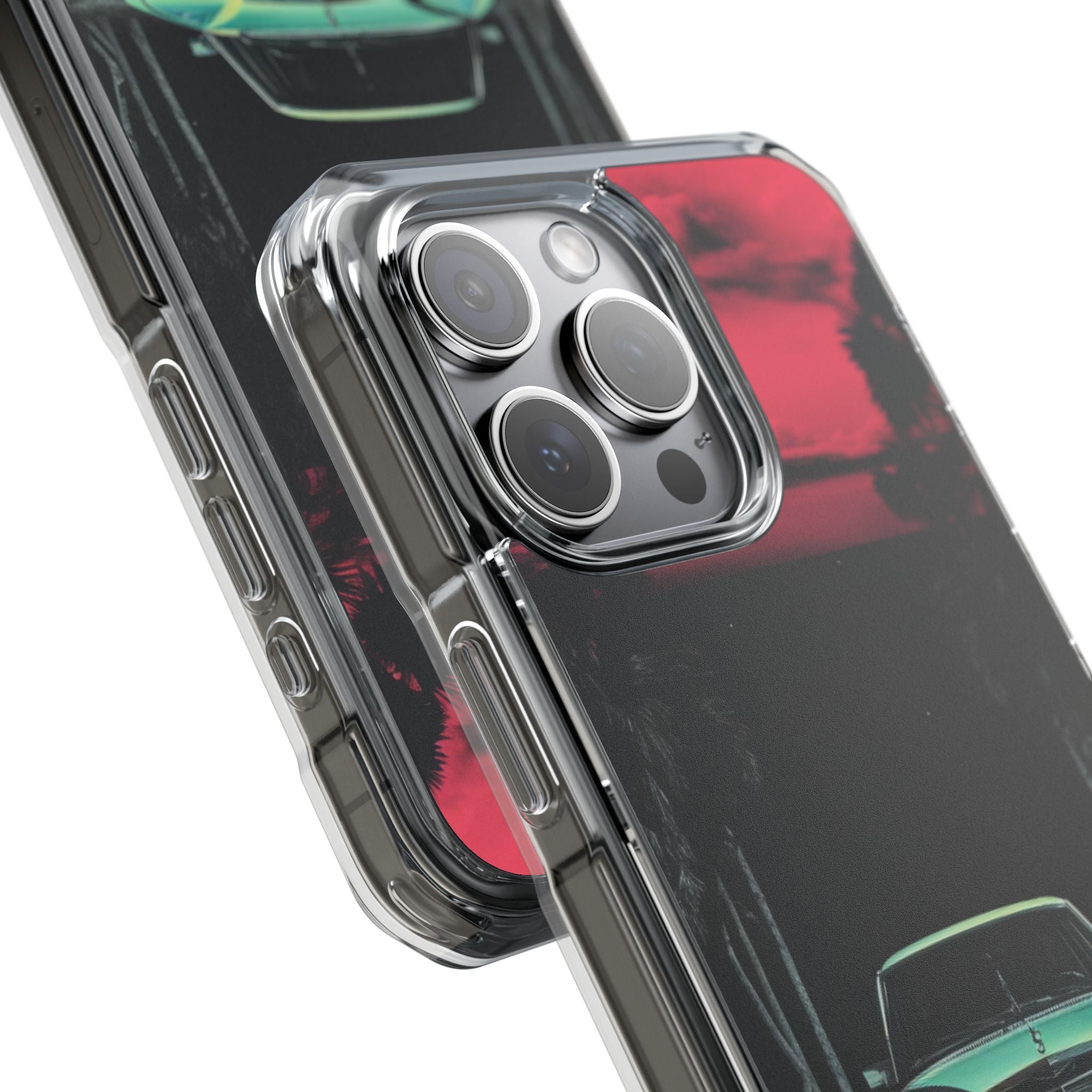 Retro Futuristic Nightscape iPhone Case - Impact