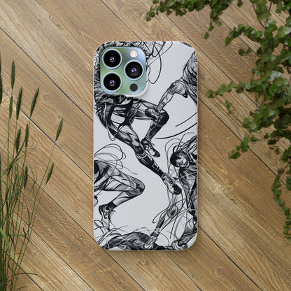 Dynamic Athletic Surrealism | Biodegradable Phone Case