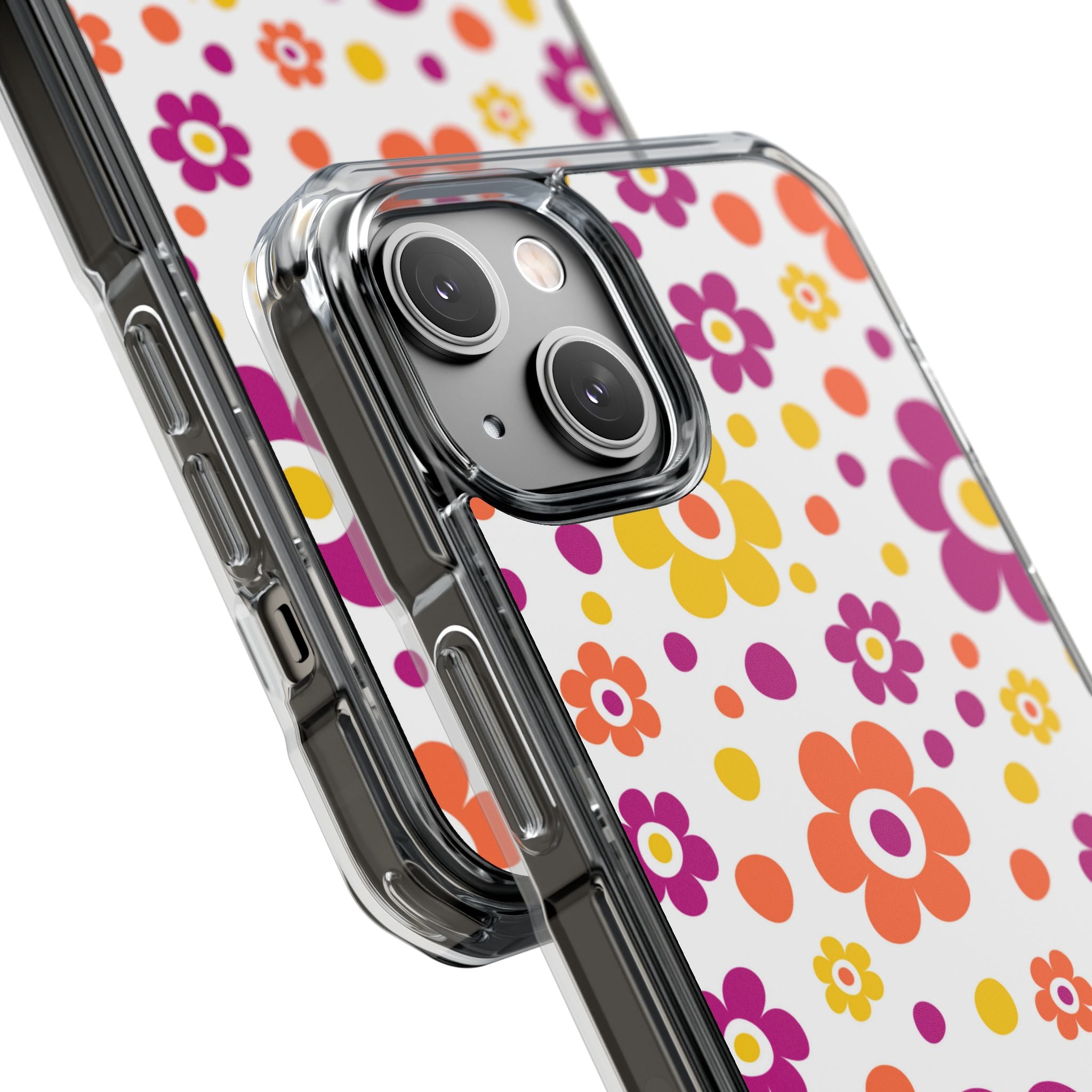 Retro Floral Playfulness iPhone Case - Impact