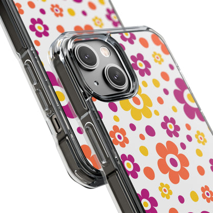 Retro Floral Playfulness iPhone Case - Impact
